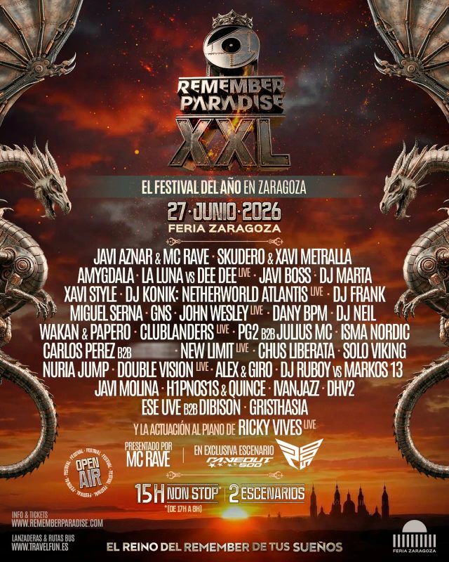 Remember paradise XXL Zaragoza 2026