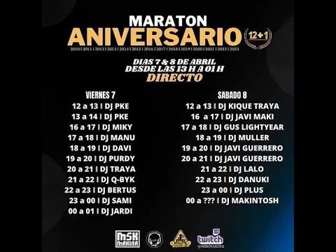 SESION MARATON 12+1 MSKMAKINA   DJ DAVI